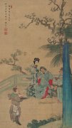 中华名画|吕焕成《岳飞参花图》